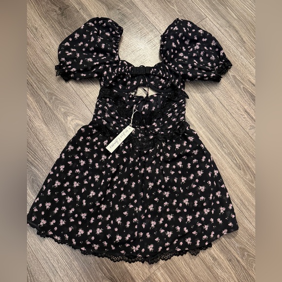 For Love & Lemons Noa Mini Dress Size Small NWT - Picture 13 of 15